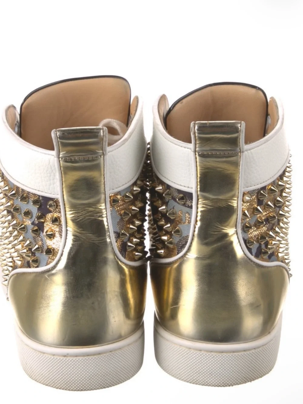 Christian Louboutin Printed High Top Sneakers
